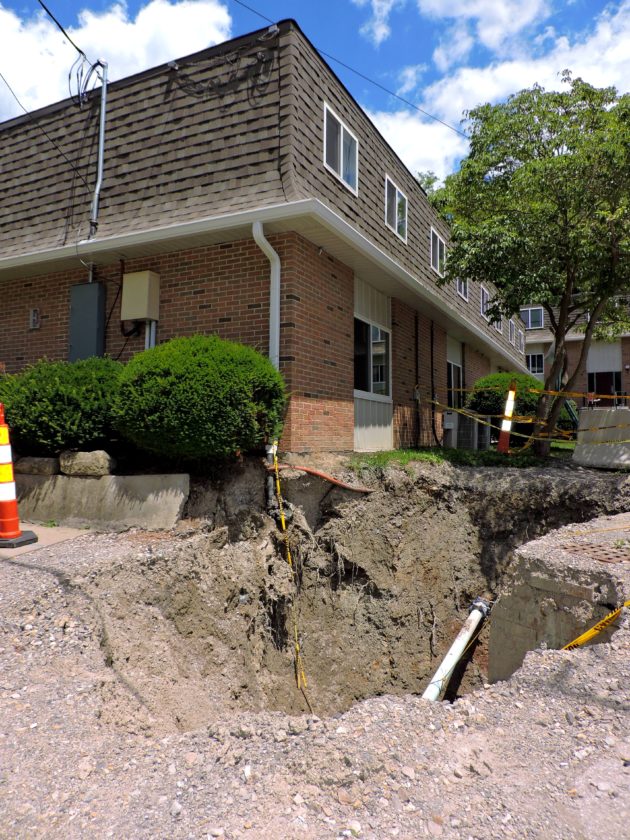 Contractor Will Fix Sinkhole at Jaycee Manor Apartments in Martins Ferry News, Sports, Jobs